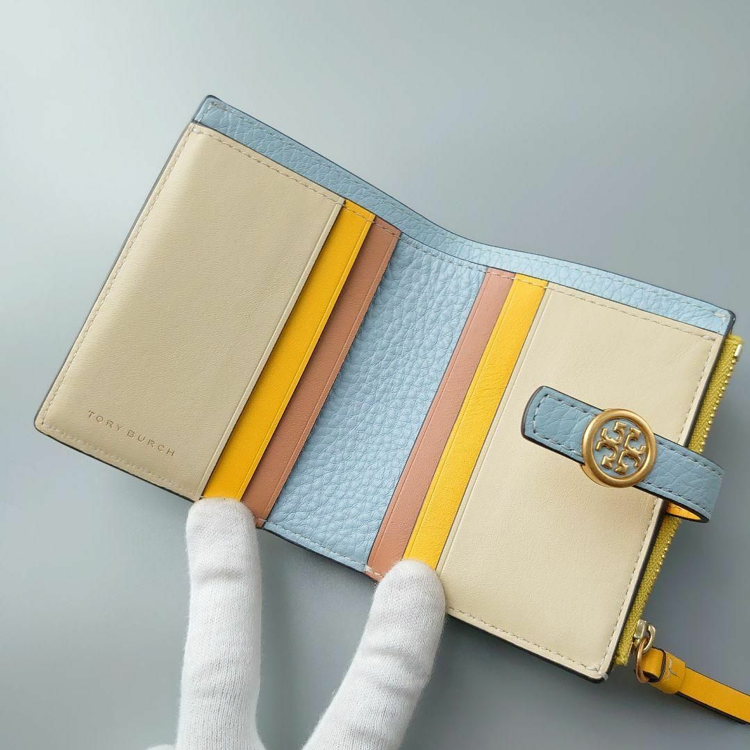 Tory Burch(トリーバーチ)のトリーバーチ 財布 ウォーカー パッチワーク ミニ ウォレット ミント レザー レディースのファッション小物(財布)の商品写真