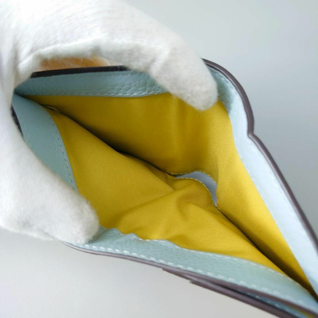 Tory Burch(トリーバーチ)のトリーバーチ 財布 ウォーカー パッチワーク ミニ ウォレット ミント レザー レディースのファッション小物(財布)の商品写真