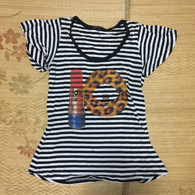 HOLLYWOOD MADE(ハリウッドメイド)の美品 ハリウッドメイド ボーダー Tシャツ レディースのトップス(Tシャツ(半袖/袖なし))の商品写真