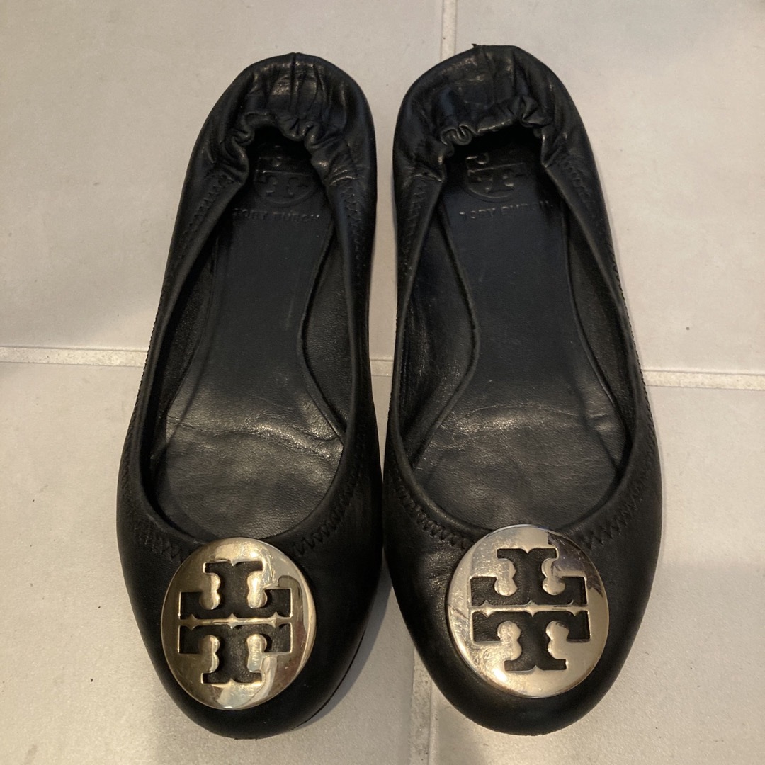 Tory Burch(トリーバーチ)のトリーバーチ　23.5 黒 レディースの靴/シューズ(バレエシューズ)の商品写真