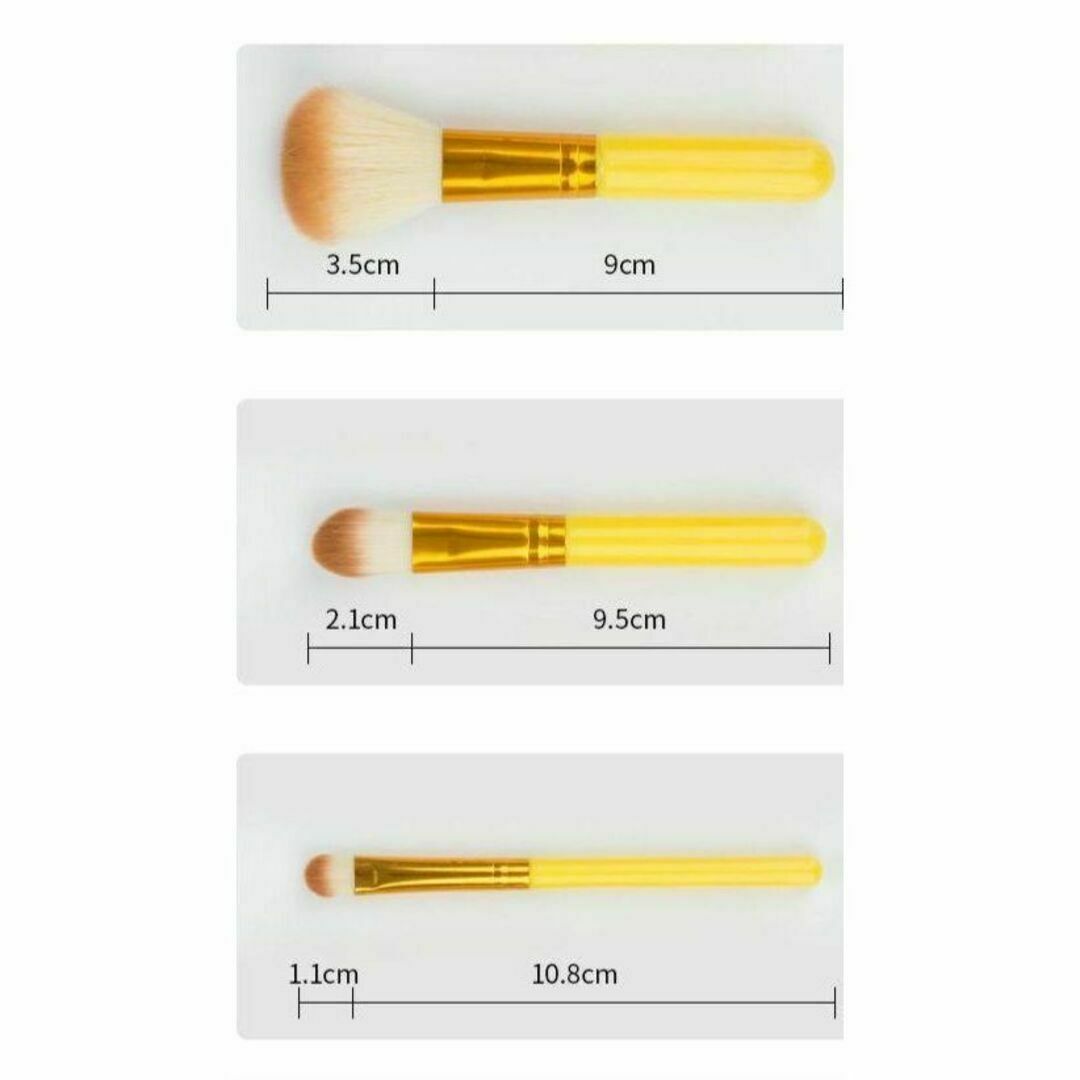 【7PCS BRUSH SET】新品メイクブラシ7本セット　新生活応援　ブルー コスメ/美容のメイク道具/ケアグッズ(ブラシ・チップ)の商品写真