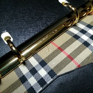 BURBERRY - ★Burberrry's バーバリー★ノバチェック システム手帳 高級 黒 美品