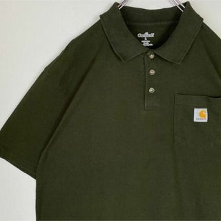 カーハート ポロシャツ Tシャツ　ゆるだぼ　Lサイズ　Carhartt 古着