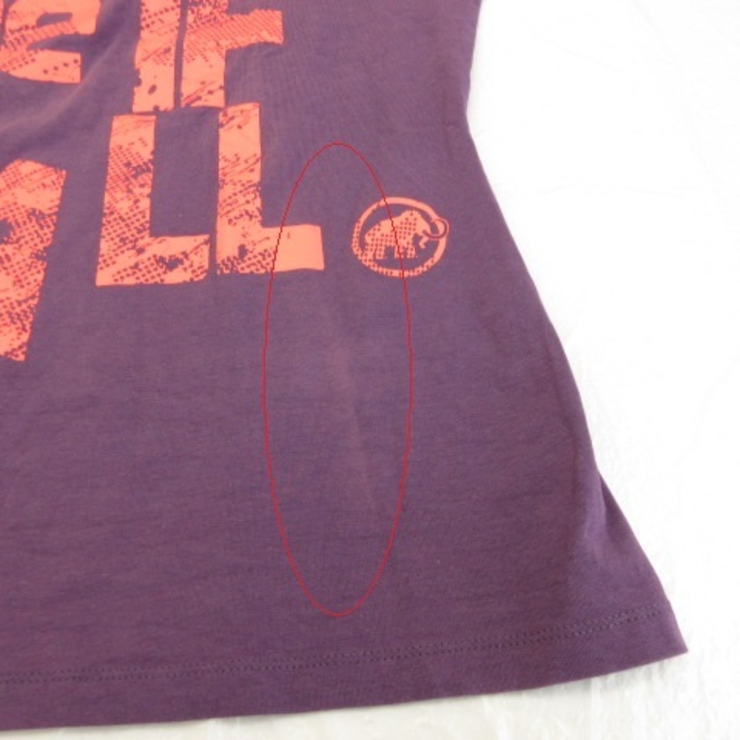 Mammut(マムート)のマムート MAMMUT カットソー Tシャツ 半袖 バックプリント 紫 S レディースのトップス(カットソー(半袖/袖なし))の商品写真