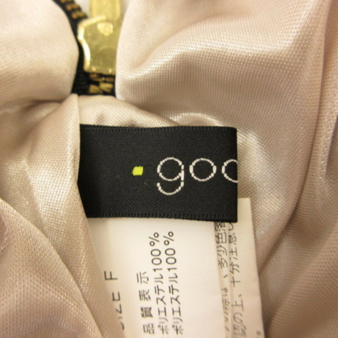 goocy(グースィー)のグースィー goocy ロングパンツ テーパード 総柄 黒 黄 F *T992 レディースのパンツ(その他)の商品写真
