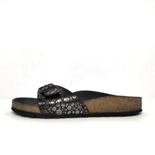 ビルケンシュトック(BIRKENSTOCK)のビルケンシュトック サンダル 36 黒 レザー(サンダル)