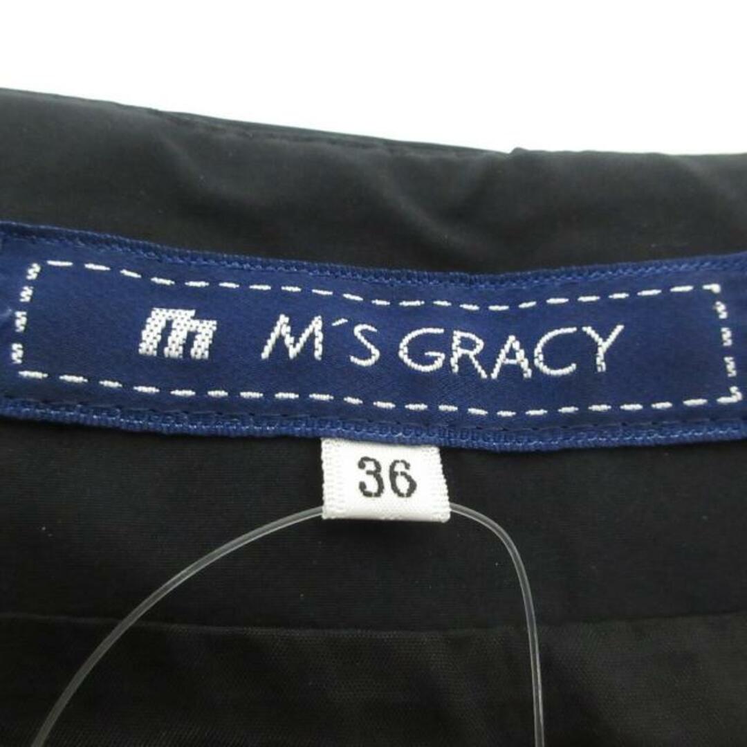 M'S GRACY(エムズグレイシー)のM'S GRACY(エムズグレイシー) ミニスカート サイズ36 S レディース美品  - 黒 春・秋物 レディースのスカート(ミニスカート)の商品写真