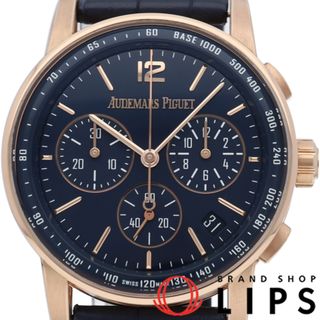 オーデマピゲ(AUDEMARS PIGUET)のオーデマ ピゲ CODE 11.59 バイ オーデマ ピゲ クロノグラフ CODE 11.59 by Audemars Piguet Chronograph 26393OR.OO.A321CR.01 箱 保証書 K18PG/革 メンズ時計 ブルー 美品 【中古】(その他)