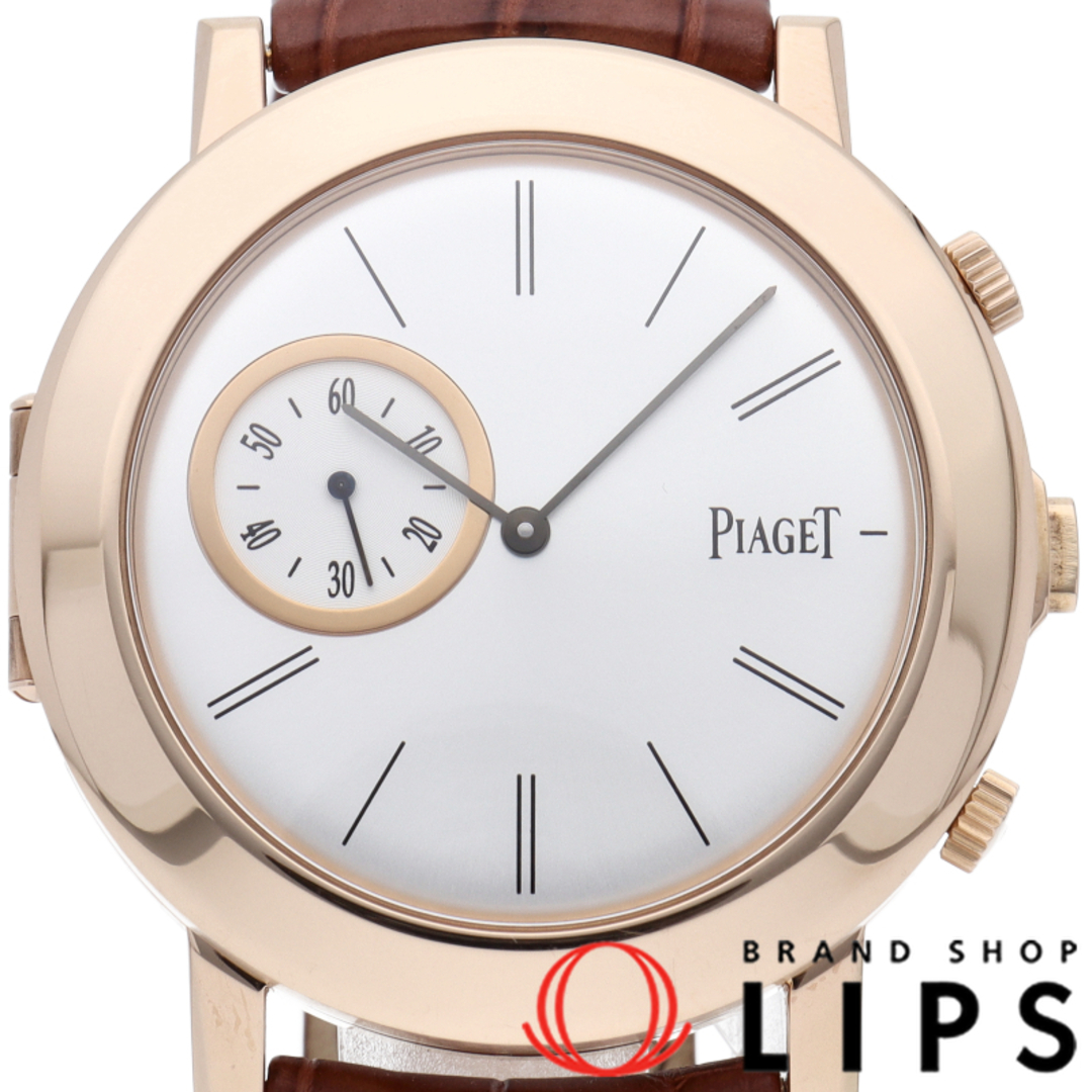 PIAGET(ピアジェ)のピアジェ アルティプラノ ダブル ジュー ウォッチ 43mm 手巻 Altiplano Double Jeu G0A35153/P10665 箱 修理書 K18PG/革 メンズ時計 シルバー 美品 【中古】 メンズの時計(その他)の商品写真