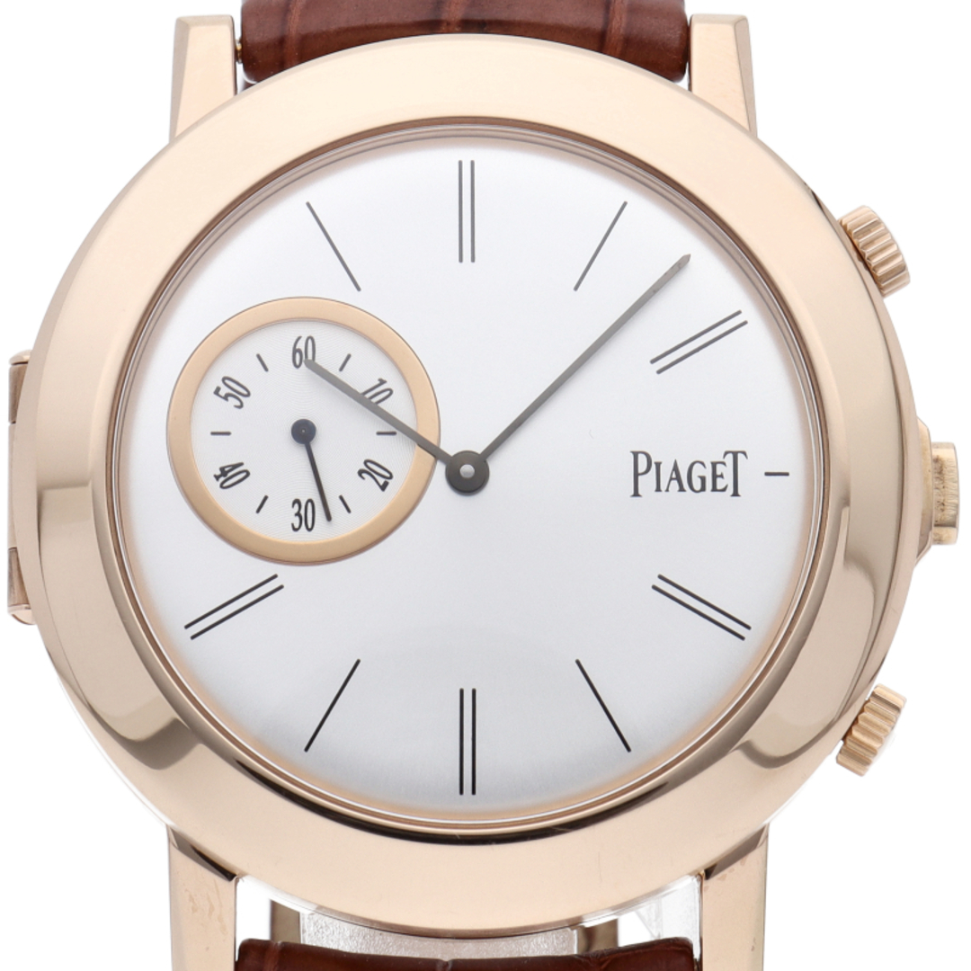 PIAGET(ピアジェ)のピアジェ アルティプラノ ダブル ジュー ウォッチ 43mm 手巻 Altiplano Double Jeu G0A35153/P10665 箱 修理書 K18PG/革 メンズ時計 シルバー 美品 【中古】 メンズの時計(その他)の商品写真