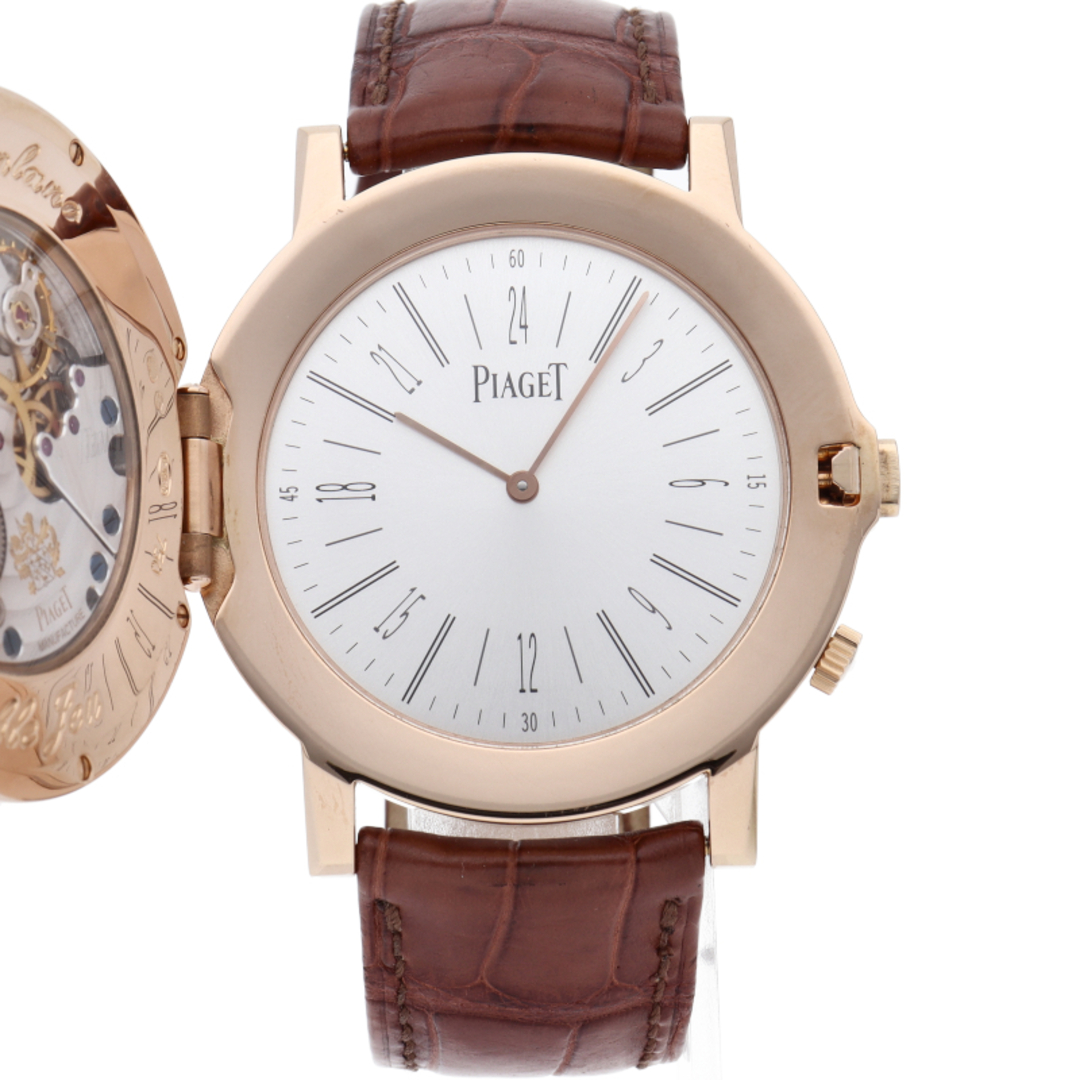 PIAGET(ピアジェ)のピアジェ アルティプラノ ダブル ジュー ウォッチ 43mm 手巻 Altiplano Double Jeu G0A35153/P10665 箱 修理書 K18PG/革 メンズ時計 シルバー 美品 【中古】 メンズの時計(その他)の商品写真