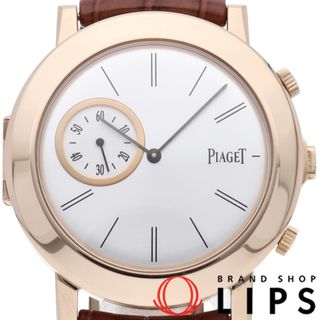 ピアジェ(PIAGET)のピアジェ アルティプラノ ダブル ジュー ウォッチ 43mm 手巻 Altiplano Double Jeu G0A35153/P10665 箱 修理書 K18PG/革 メンズ時計 シルバー 美品 【中古】(その他)