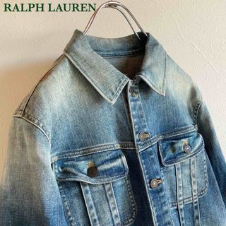 ラルフローレン(Ralph Lauren)のラルフローレン Lee 101J型 ビンテージ加工 ストレッチ デニムジャケット(Gジャン/デニムジャケット)