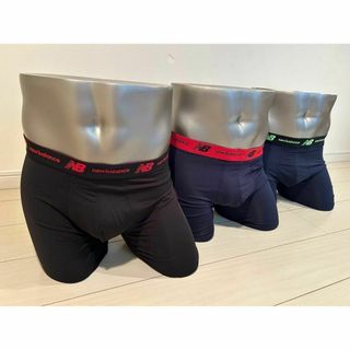 【新品】ニューバランス　メッシュ　NB ボクサーパンツ　3枚セット Lサイズ(ボクサーパンツ)