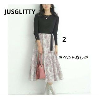 ジャスグリッティー(JUSGLITTY)の♥️クリーニング済♥️【JUSGLITTY 】2エアリージャガードドッキング花柄(ロングワンピース/マキシワンピース)