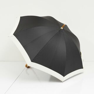 アシーナニューヨーク(Athena New York)の日傘 Athena New York アシーナニューヨーク USED美品 レディース グログランリボン ブラック シンプル ブランド 高級 UV 47cm KR S0496(傘)