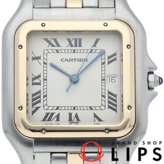 カルティエ(Cartier)のカルティエ パンテール ウォッチ LM コンビ 1ロウ Panthere Watch LM W25027B5 K18YG/SS ユニセックス時計 シルバー 仕上げ済 美品 【中古】(腕時計)