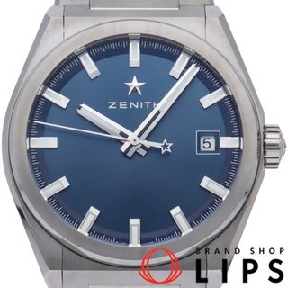 ゼニス(ZENITH)のゼニス ゼニス デファイ クラシック 41mm メーカーOH済(保証期間中) Defy Classic 41mm 95.9000.670/51.M9000 箱 保証書 修理書 チタン メンズ時計 ブルー 仕上げ済 美品 【中古】(その他)