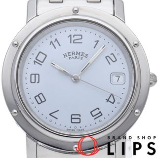 エルメス(Hermes)のエルメス クリッパー メンズ時計 Clipper Mens CL6.710 SS メンズ時計 ホワイト 仕上げ済 美品 【中古】(その他)