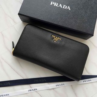 プラダ(PRADA)の354 美品 PRADA プラダ 長財布 ラウンドファスナー(財布)