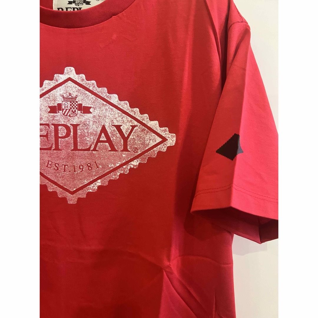 Replay(リプレイ)の新品未使用！　リプレイ　REPLAY Tシャツ レッドL メンズのトップス(Tシャツ/カットソー(半袖/袖なし))の商品写真