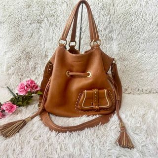 ランセル(LANCEL)の【美品】ランセル　定価12万円　2wayバッグ ショルダーバッグ  本革ブラウン(ショルダーバッグ)