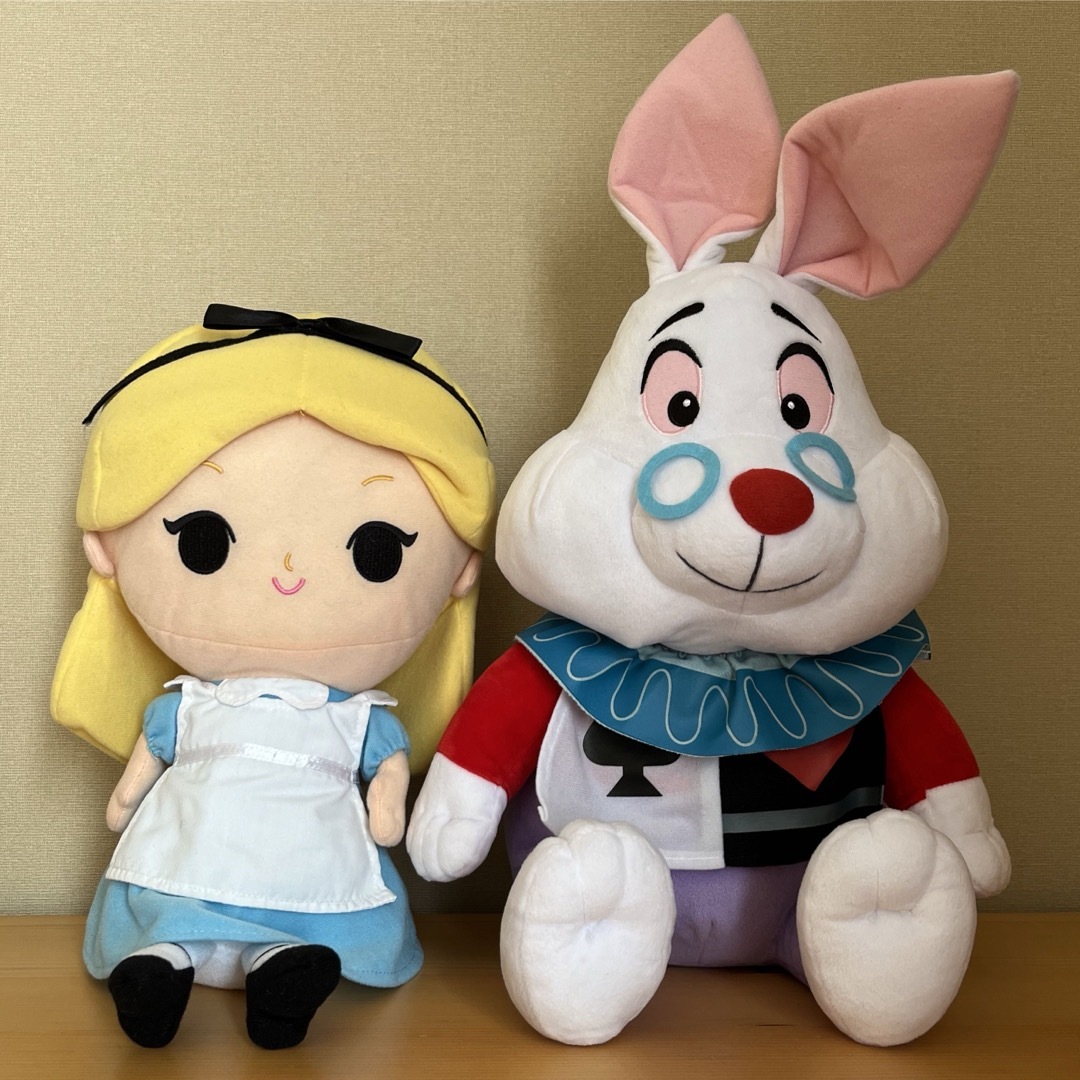 Disney(ディズニー)のアリスと白うさぎ ぬいぐるみ エンタメ/ホビーのおもちゃ/ぬいぐるみ(ぬいぐるみ)の商品写真