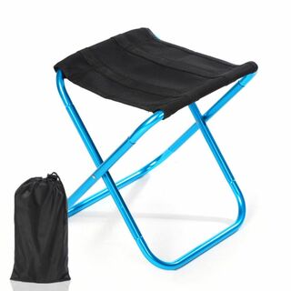 【色: ブルー】折りたたみ椅子 アウトドア チェア キャンプ 椅子 軽量 269(テーブル/チェア)