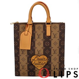 ルイヴィトン(LOUIS VUITTON)のルイ・ヴィトン サックプラ･メッセンジャー  M45969 モノグラム･ストライプ レディースショルダーバッグ
 ブラウン 廃盤品【中古】(ショルダーバッグ)