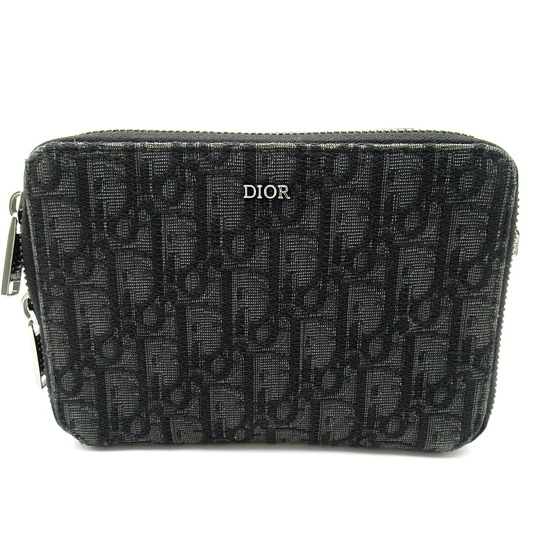 Dior(ディオール)のディオール オブリーク ジャカード ショルダーポーチ  2OBBC119YSE_H03E ジャカード レディースショルダーバッグ
 ブラック【中古】 レディースのバッグ(ショルダーバッグ)の商品写真