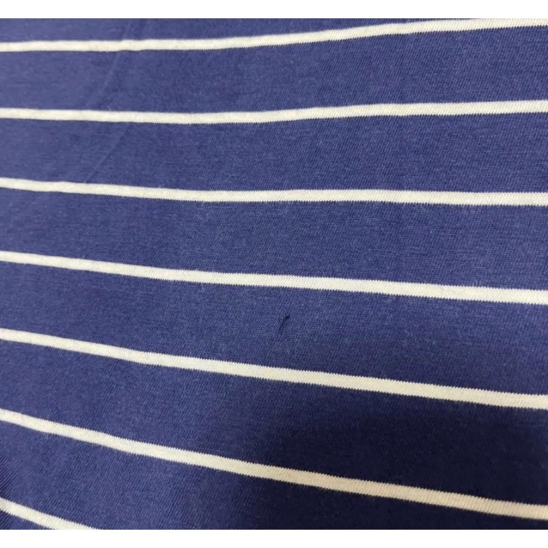 POLO RALPH LAUREN(ポロラルフローレン)のポロ ラルフローレン 半袖 ボーダー Tシャツ ポケT 刺繍ロゴ L ネイビー メンズのトップス(Tシャツ/カットソー(半袖/袖なし))の商品写真