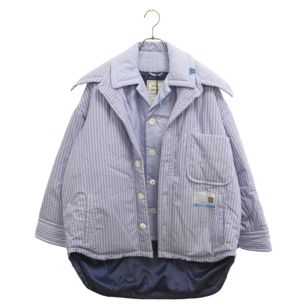 MIHARAYASUHIRO(ミハラヤスヒロ)のMIHARA YASUHIRO ミハラヤスヒロ 23AW Double Layered Padded Shirt Jacket ダブルレイヤード パデッドシャツジャケット ブルー B11SH151 メンズのジャケット/アウター(フライトジャケット)の商品写真