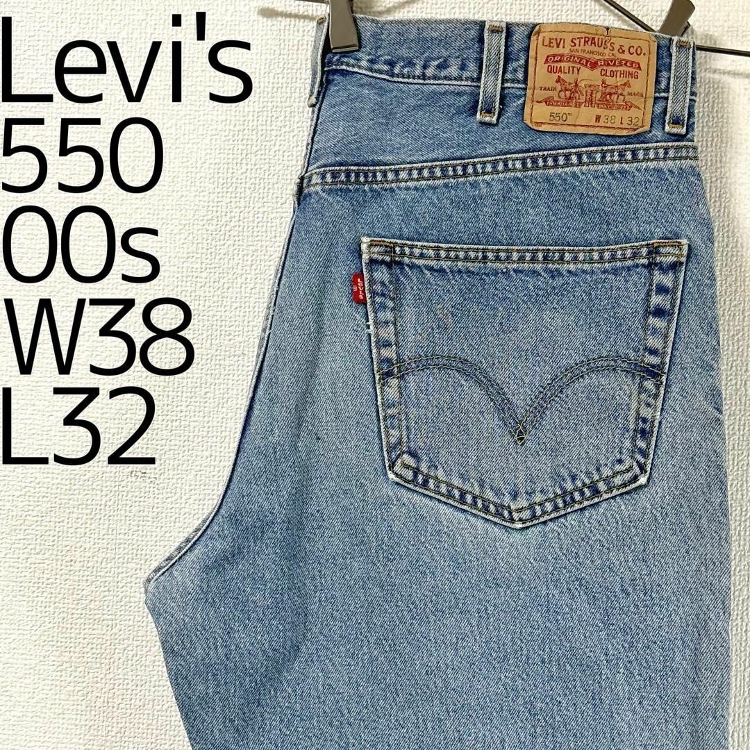 Levi's(リーバイス)のリーバイス550 Levis W38 ブルーデニムパンツ 水色 00s 8193 メンズのパンツ(デニム/ジーンズ)の商品写真