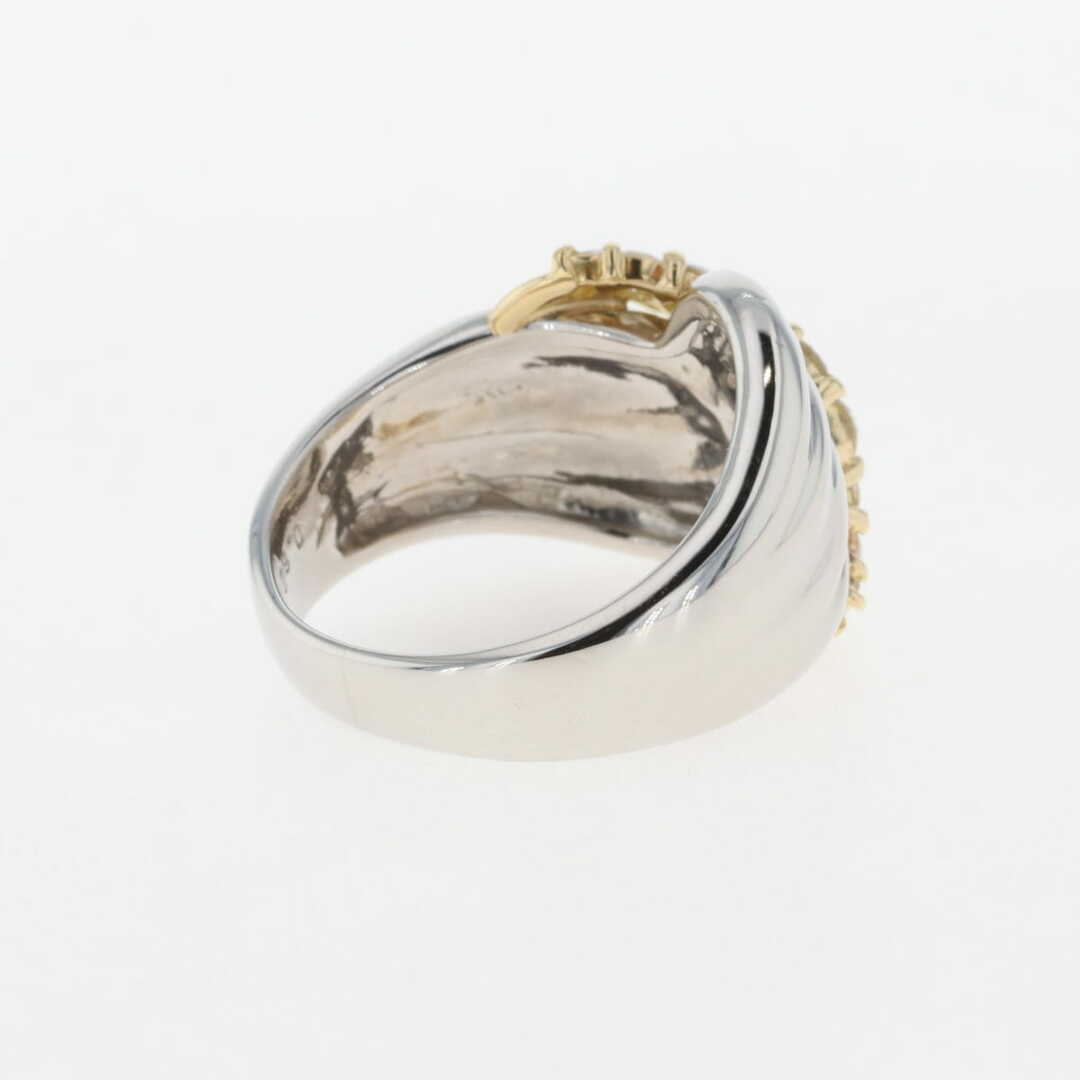 メレダイヤ デザインリング 15号 Pt900 【中古】 レディースのアクセサリー(リング(指輪))の商品写真