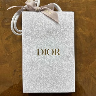 クリスチャンディオール(Christian Dior)のディオール　ショッパー　美品　リボン付き　くすみピンク(ショップ袋)