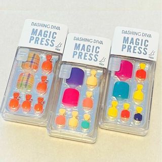 ダッシングディバ マジックプレス　ペディ　3点セット　④【新品・匿名配送】