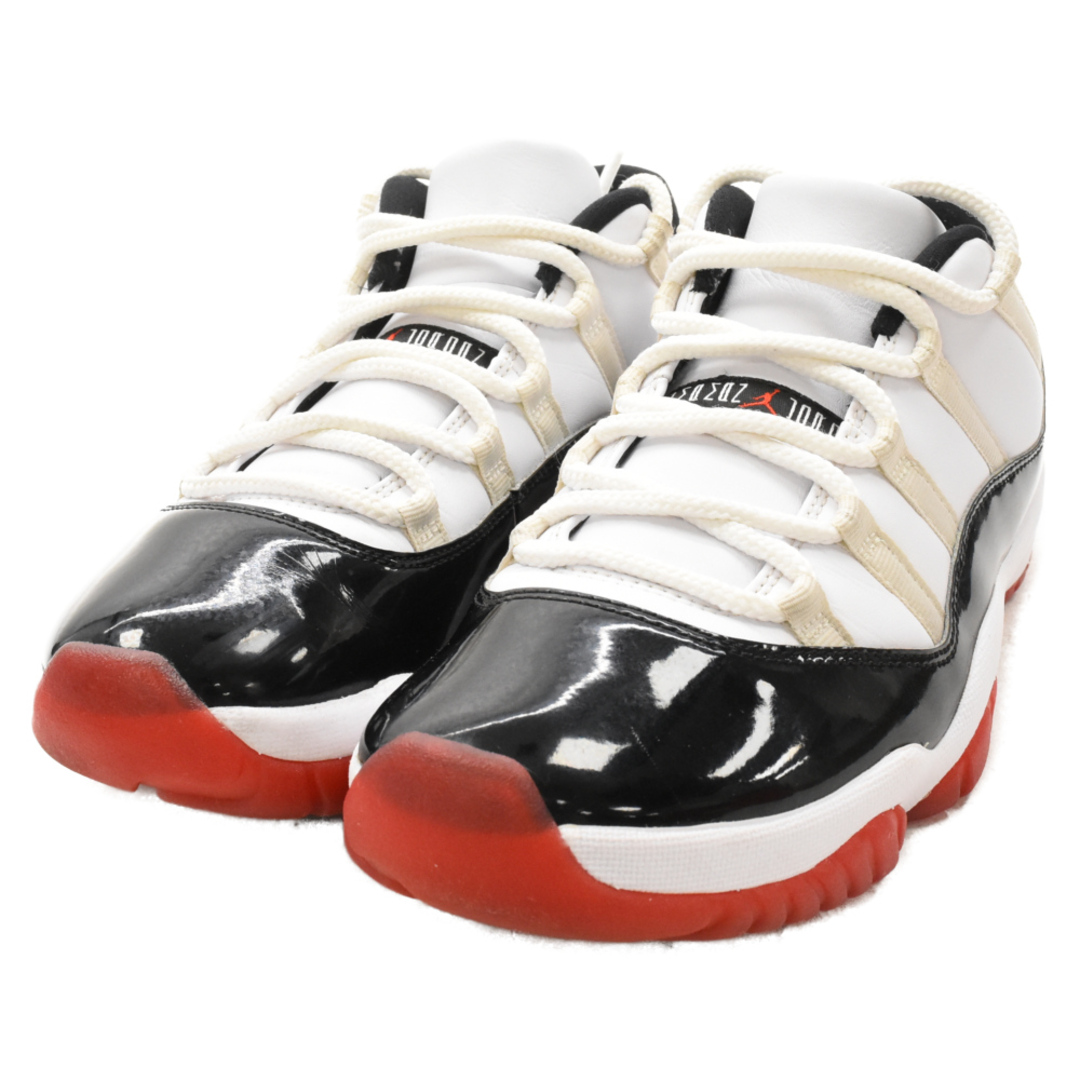 NIKE(ナイキ)のNIKE ナイキ AIR JORDAN 11 RETRO LOW エアジョーダン11 ホワイトブレッド ローカットスニーカーブラック/ホワイト/レッド US9/27.0cm AV2187-160 メンズの靴/シューズ(スニーカー)の商品写真