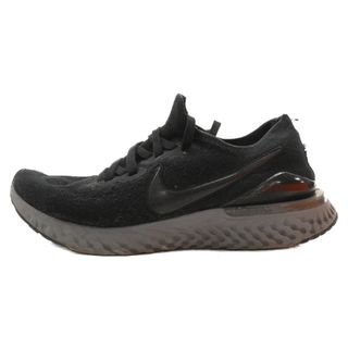 ナイキ(NIKE)のNIKE ナイキ Epic React Flyknit 2 エピックリアクト フライニットレースアップローカットスニーカー ブラック US10/28cm BQ8928-001(スニーカー)