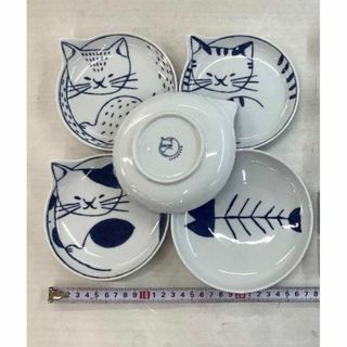 猫のお皿　５枚セット(食器)