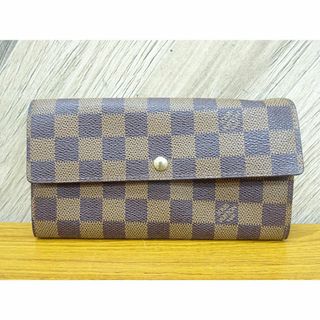 ルイヴィトン(LOUIS VUITTON)のＫ船057/ ヴィトン ダミエ ポシェット ポルトモネクレディ 財布(財布)