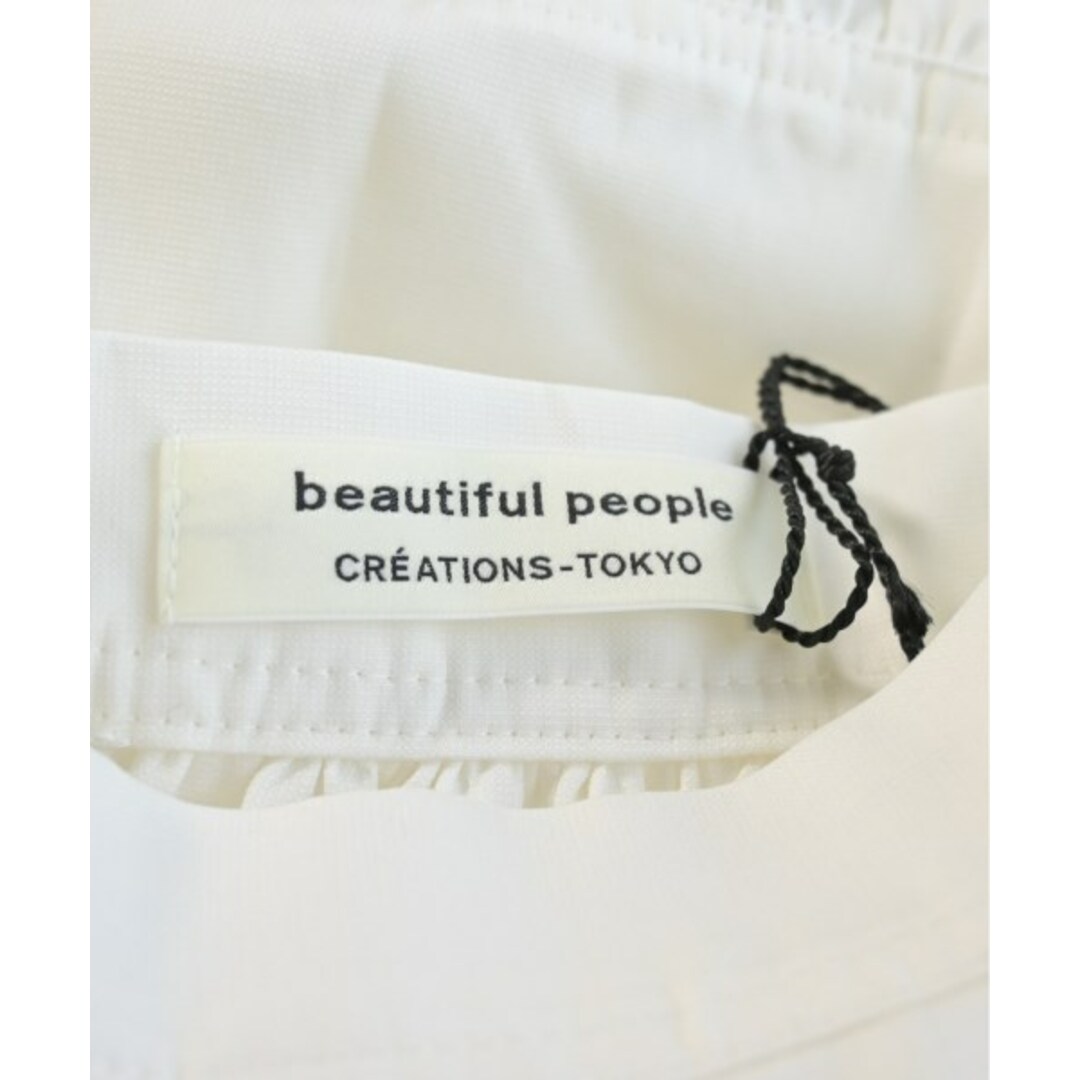 beautiful people(ビューティフルピープル)のbeautiful people ひざ丈スカート 36(S位) 白 【古着】【中古】 レディースのスカート(ひざ丈スカート)の商品写真