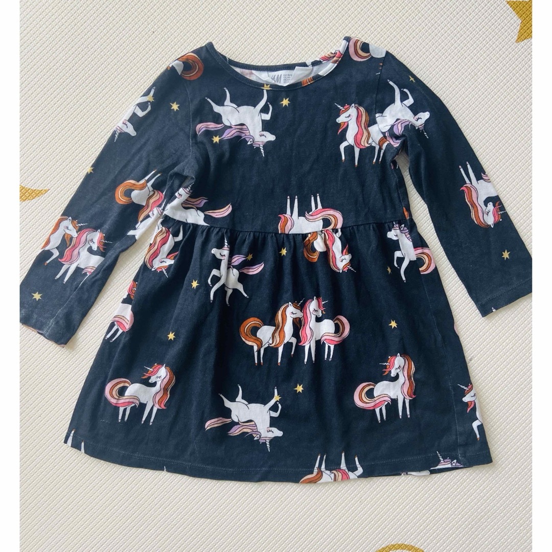 ユニコーン ワンピースセット キッズ/ベビー/マタニティのキッズ服女の子用(90cm~)(ワンピース)の商品写真