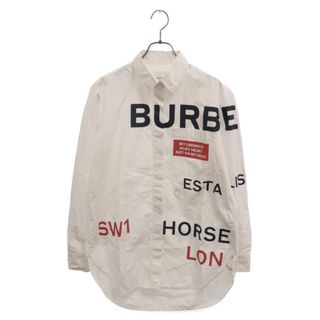 バーバリー(BURBERRY)のBURBERRY バーバリー 20SS ホースフェリープリント 長袖シャツ ホワイト 8015637(シャツ)