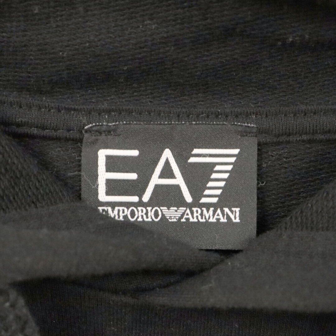 EMPORIO ARMANI EA7 エンポリオアルマーニイーエーセブン フロントロゴプリント クルーネックパーカー スウェット フーディー ブラック/ゴールド 8NPM18 PJ05Z メンズのトップス(パーカー)の商品写真