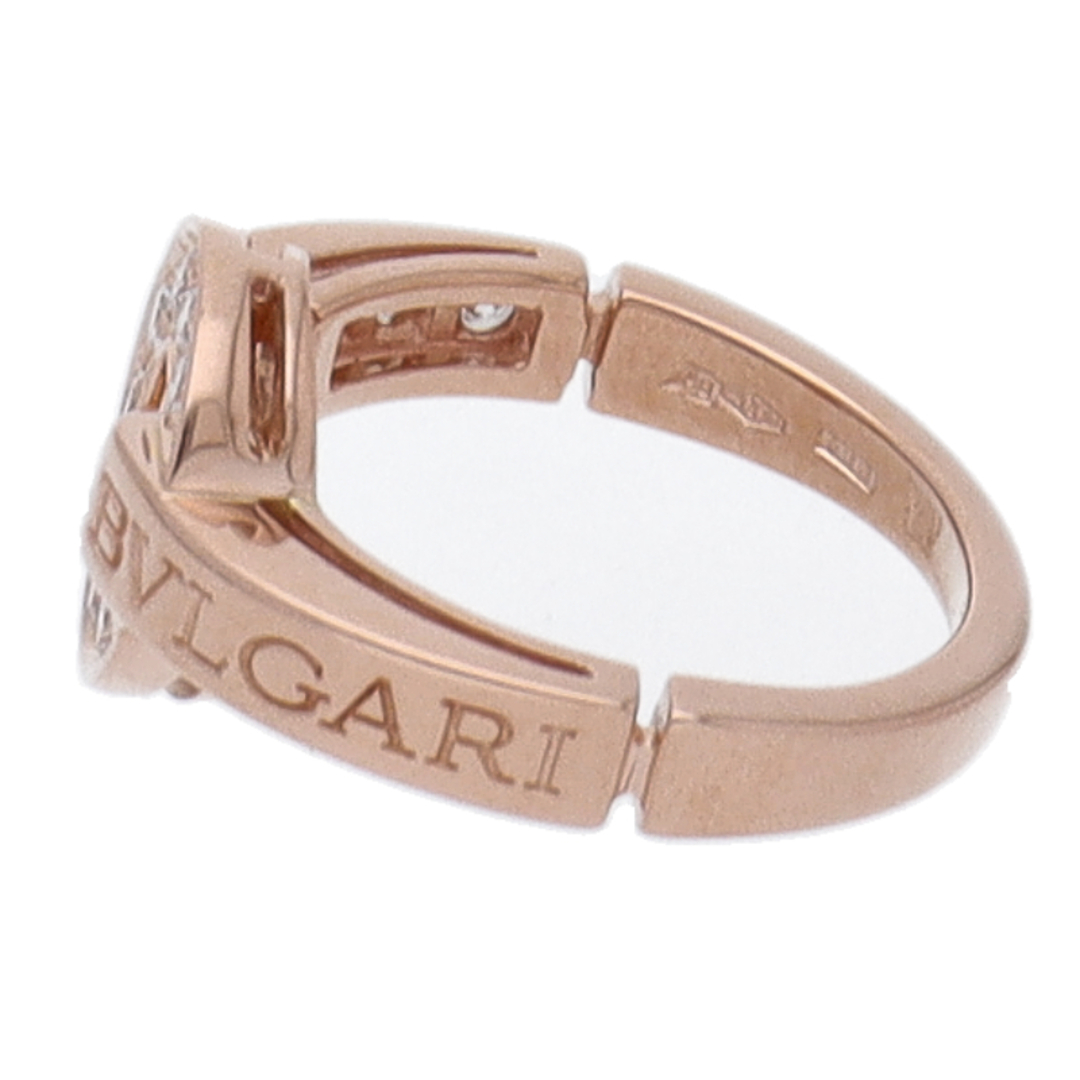 BVLGARI(ブルガリ)のブルガリ ブルガリブルガリダイヤリング  AN855854/D:0.28ct(#8)(#8 幅:約0.2～1.0cm) K18PG 仕上げ済 美品【中古】 レディースのアクセサリー(リング(指輪))の商品写真