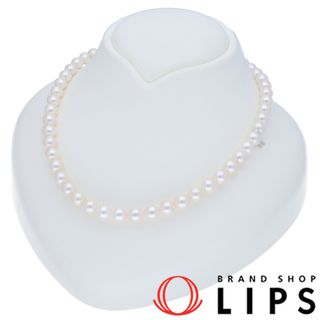 ミキモト(MIKIMOTO)のミキモト パールネックレス  P:約7.5-8.0mm(チェーン:37cm) SV 仕上げ済 美品【中古】(ネックレス)