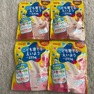 明治 - こども育てるえいよう　明治　ミラフル　4袋 ストロベリー風味 チョコレート風味