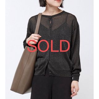 エーピーストゥディオ(AP STUDIO)の最終お値下げ AP STUDIO Black Glitter Cardigan(カーディガン)