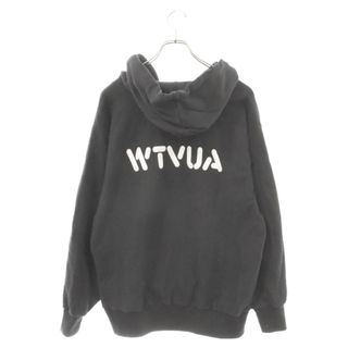 W)taps - WTAPS ダブルタップス ロゴプリント ハーフジッププルオーバーパーカー フーディー 201ATDT-CSM19 ブラック