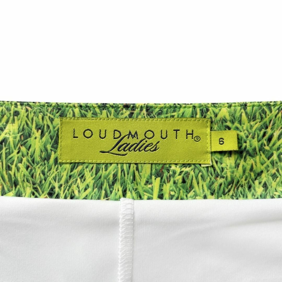 Loudmouth(ラウドマウス)の美品 ラウドマウス 芝生柄 キュロット スカート US6 (11号) L程度 スポーツ/アウトドアのゴルフ(ウエア)の商品写真